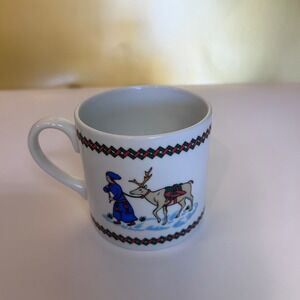 Gevalia Kaffe Swedish Seasons Collection Winter‎ Mug Reindeer Person